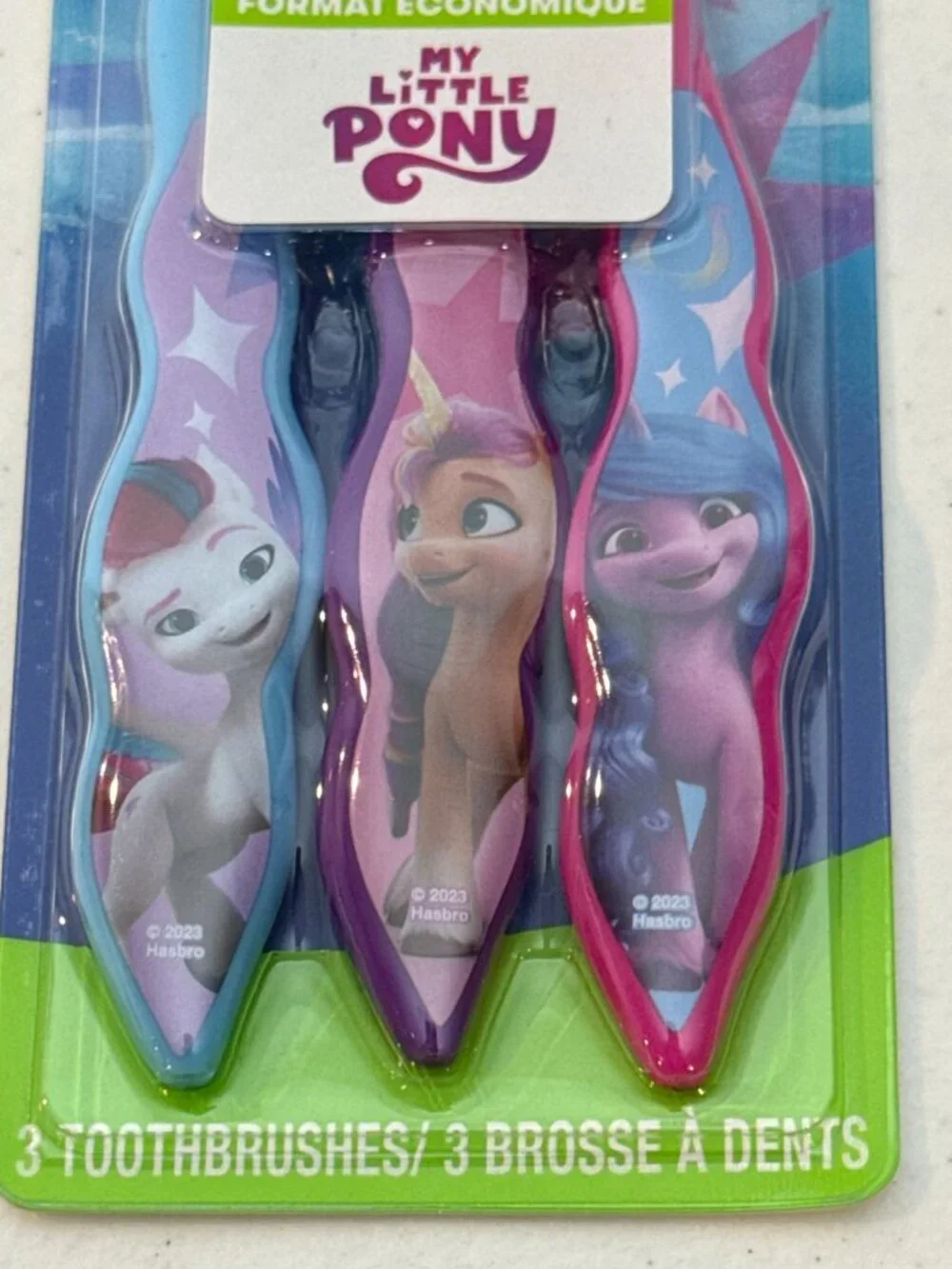 My Little Pony Kids Toothbrushes 3 Pack Firefly Soft Bristles New